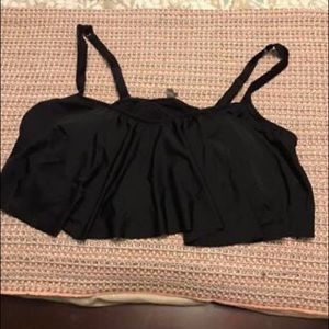 Black two piece swimsuit